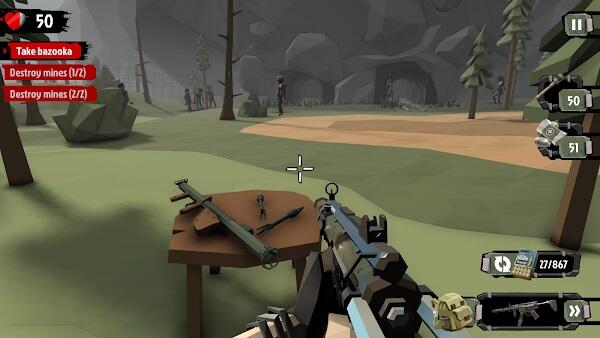 Fitur unlimited gold dan silver The Walking Zombie 2 Mod APK