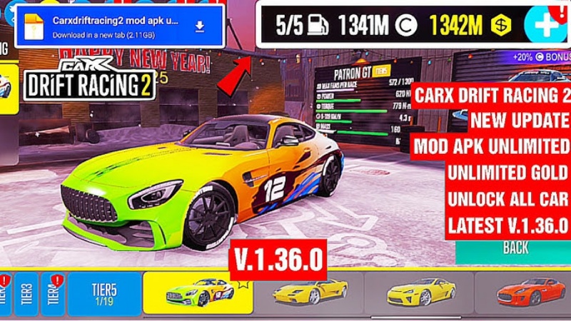 Fitur CarX Drift Racing 2 MOD APK
